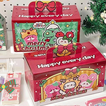 Рождественские Подарки Слепая Коробка Мультяшная Креативная Милая Подарочная коробка на Удачу Kawaii Рождественский Канцелярский Набор Для детей Подарок-сюрприз