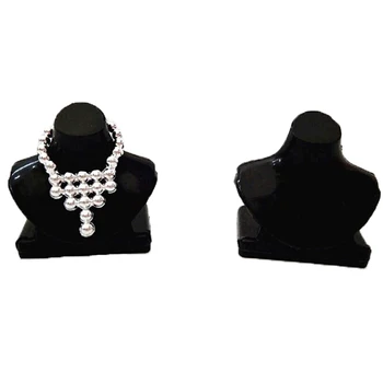 5шт Кукольный дом миниатюрное черное ожерелье кронштейн ювелирные изделия кронштейн аксессуары для игрушек