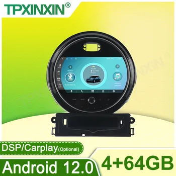 Android 12 для BMW mini F55 F56 2014-2017 Автомобильный радиоприемник, мультимедийный плеер, GPS-навигация, сенсорный экран, головное устройство BT Carplay