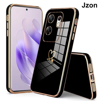 Jzon для Infinix Zero 30 4G Чехол для телефона с покрытием в стиле пары Задняя крышка Противоударная защитная оболочка