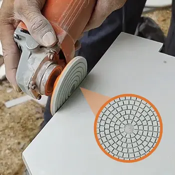 80 мм 3-дюймовый алмазный полировальный диск для влажной сухой полировки Абразивный диск для шлифования мрамора, гранита, бетона, камня столешницы