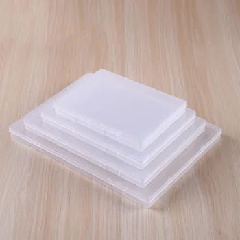 Контейнер-футляр Прямоугольный Пластиковый Прозрачный ящик для хранения, Экологически чистый Прозрачный Пластиковый Плоский контейнер для ювелирных изделий из полипропилена