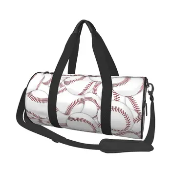 Спортивная сумка Бейсбольные мячи Спортивная сумка с обувью Крутая модная мужская сумка выходного дня на заказ Красочная дорожная тренировочная сумка для фитнеса