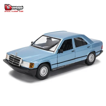 Bburago 1:24 1987 Mercedes Benz 190E имитационная модель автомобиля из сплава ремесла коллекция украшений игрушки инструменты подарок