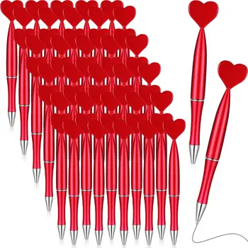 10шт Сердце Вращающаяся Шариковая Ручка Love Heart Шариковые Ручки Пластиковые Ручки Студенческая Шариковая Ручка Школьные Принадлежности Канцелярские Принадлежности