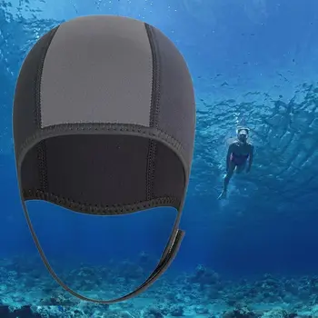 Нейлон неопрен подводное плавание шляпа новый теплый неопрен каноэ гидрокостюм теплый капюшон 2,5 мм шапочка для плавания дайвинг