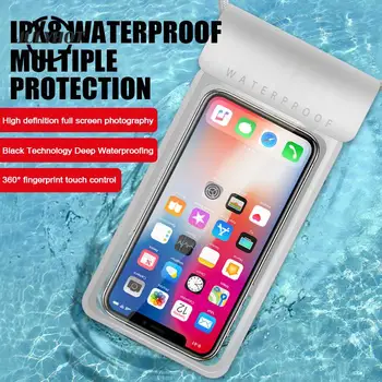Универсальный водонепроницаемый чехол для телефона Водонепроницаемая сумка Подходит для мобильного телефона Чехол для плавания 360 ° Водонепроницаемый плавание