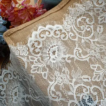 3 метра 25 см высокое качество ресниц шантильи кружевное белье кружевной материал свадебное кружево французская кружевная ткань