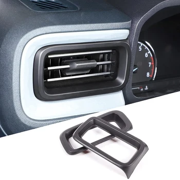 Отделка крышки бокового воздуховыпуска центральной консоли автомобиля из 2 частей, Рамка бокового воздуховыпуска приборной панели ABS для Ford Maverick 2022 2023