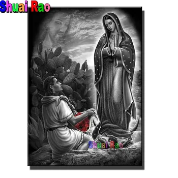 Наборы для алмазной живописи Virgen de Guadalupe 5D Diy Алмазная вышивка Мексиканская вера Алмазная Мозаика Подарки для домашнего декора