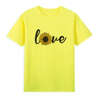 Креативная футболка с любовным принтом, женские универсальные модные футболки, удобная повседневная рубашка хорошего качества A1-82