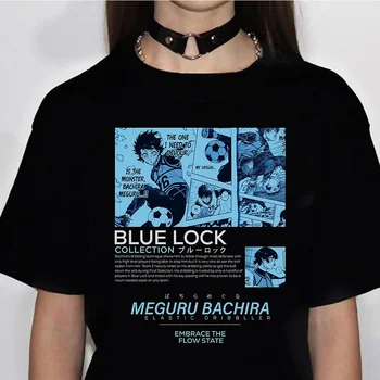 Blue Lock Bluelock топ женский Y2K забавная аниме футболка женская аниме harajuku японская одежда