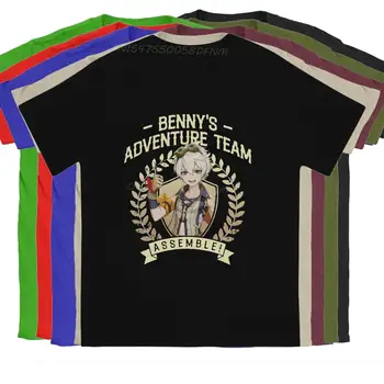 Benny's Adventure Team Crest Мужские футболки Genshin Impact Аниме Новинка Футболка Мужские футболки Оверсайз Camisas Футболки