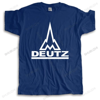Модная брендовая футболка мужская свободная новоприбывшая мужская футболка летняя DEUTZ Shubuzhi Высококачественная Хлопковая Футболка Прямая Доставка
