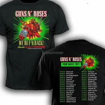 Концертная футболка Guns N Roses Tour 2021 We'Re F' N' Back, Футболка Tls331