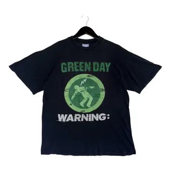 Винтажная футболка американской панк-рок-группы GREENDAY Warning