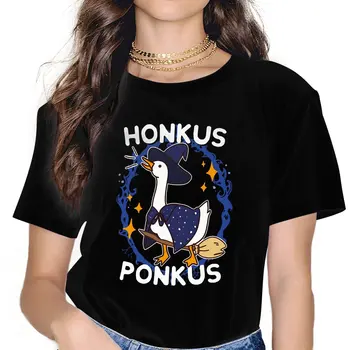 Футболка без названия Goose Game Honkus Ponkus Homme, женские футболки, унисекс, блузки из полиэстера, футболка для женщин