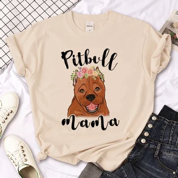 Женская футболка Pitbull в стиле харадзюку, забавная женская одежда