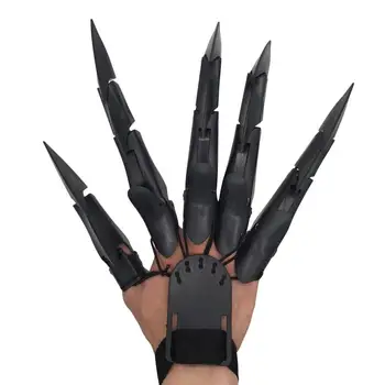 Шарнирные пальцы на Хэллоуин, 3D шарнирные удлинители пальцев, шарнирные пальцы Подходят для всех размеров пальцев, Страшные руки скелета