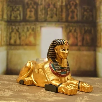 Игровые украшения для комнаты побега из древнеегипетской мифологии фараон, украшение для дома, подсвечник сфинкс