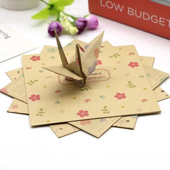 винтажная бумага для оригами с цветами 14,5x14,5 см, 72 листа, детская бумага для скрапбукинга, декоративная цветочная бумага