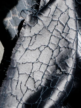 Жаккардовая ткань с двусторонней текстурой, Винтажная куртка, Дизайнерская одежда, Оптовая продажа, Ткань для самостоятельного шитья, по метрам Материала