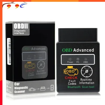 Чип HHobd 25k80 Версии 1.5 ELM327 HH OBD Advanced OBDII OBD2 Bluetooth Mini ELM327 Беспроводной Преобразователь Сканер