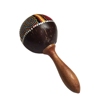 Большой песочный молоток из кокосовой скорлупы, портативная игрушка, часть музыкального инструмента, забавный подарок или подарок на день рождения