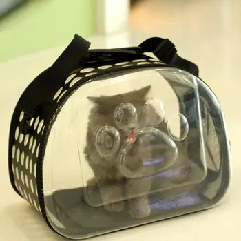 Сумка-переноска для кошек, уличная сумка для домашних животных, сумка для домашних собак, кошек, портативная складная прозрачная сумка-переноска, сумка-переноска