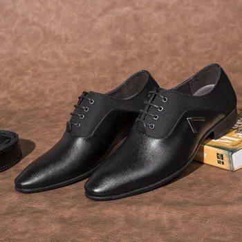 Женская официальная обувь Мужские модельные туфли Кожаное свадебное платье Мужские Оксфорды для мужчин Офисные Scarpe Uomo Eleganti Laarzen