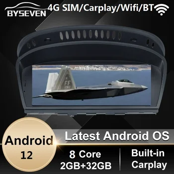 4G SIM Android 12 Авторадио Для BMW Серии 5/3 E60 E61 E62 E63 E90 E91 CIC CCC Автомобильный Мультимедийный Плеер GPS Навигация Головное Устройство