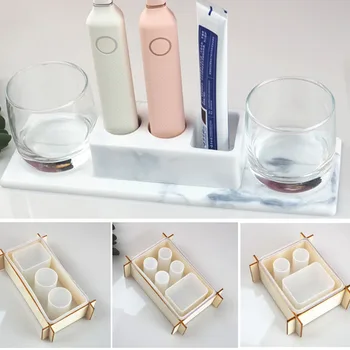 Коробка для зубных щеток Чашка для полоскания рта Силиконовая форма для мыла 
