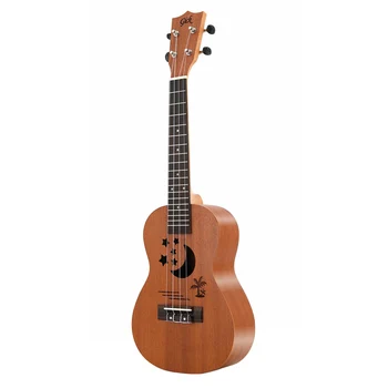 Gick 23-дюймовая Концертная Гавайская гитара для ребенка Sapele Star Moon Bay Гитара для детей Гавайская гитара для начинающих