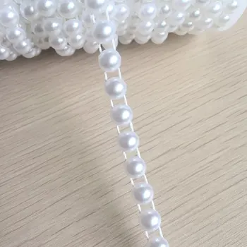 1 ярд 8 мм белого полукруглого жемчуга DIY Ювелирные изделия свадебные/Рождественские украшения -D210