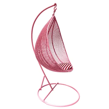 Миниатюрная мебель Подвесной гамак Модель кресла-качели для дома 1: 12 Аксессуары для украшения спальни () Садовые гамаки