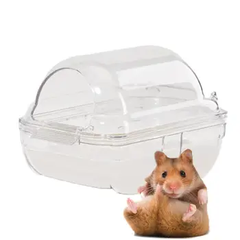 Ванная комната для хомяка, Прозрачная мышь в форме автомобиля, Песчанка, туалет для домашних животных, Клетка, коробка, Песочная комната, Игрушечный Домик, Аксессуары для мелких домашних животных