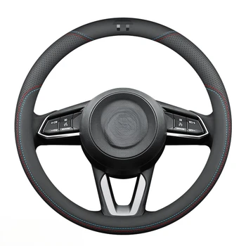 Крышка рулевого колеса подходит для Mazda 6 Atez CX4 Mazda 3 Angkesela CX-5/30 486 Ruiyi кожаная крышка автомобильной ручки