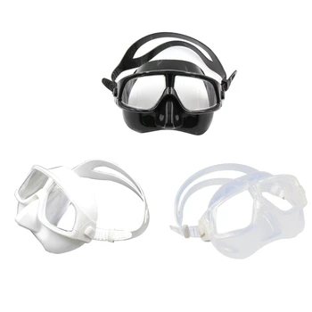 583F Маска для подводного плавания с трубкой, практичная маска для плавания, противотуманные очки для дайвинга