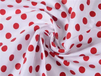 Самая низкая цена! 1 метр хлопчатобумажной ткани серии Red Point с круглыми точками, ткань для шитья своими руками, ткань для пэчворка Tilda AA-003