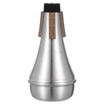 Компактные глушители с заглушением звука, алюминиевый демпфер, конструкция в форме рожка для маленькой трубы для практики и прямой доставки