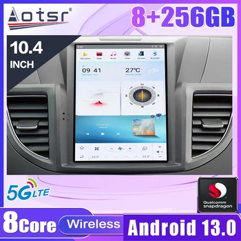 Android 13,0 Для Honda CRV 2012-2016 HI-car Автомобильный радиоплеер GPS Навигация Голосовое управление PX6/G6 128 ГБ 4GL 8 core