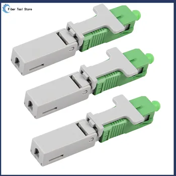 Новый высококачественный набор инструментов для быстрого подключения оптического волокна APC UPC SC Fiber Fast Connector FTTH SM Optic Fast Connector Бесплатная доставка