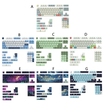 Двухцветные Инжекционные Колпачки Для Ключей С Подсветкой CherryProfile Mechanical Keyboard Keycap Set