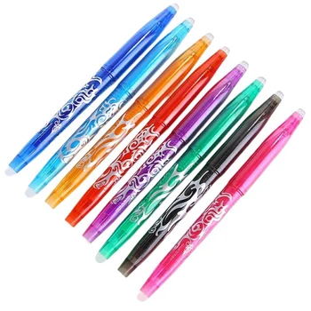 8-цветная стираемая гелевая ручка в штучной упаковке, стираемая гелевая ручка с регулируемой температурой, подходит для детей-студентов