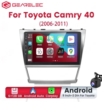 Автомобильный Радиоприемник Android 12 Для Toyota Camry 40 2006-2011 Автомобильный Радиоприемник Мультимедийный Видеоплеер Навигация GPS 2 Din Carplay Auto Stereo