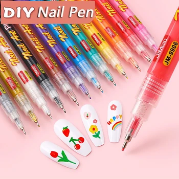 Набор ручек для граффити 12 цветов, Ручка для наращивания ногтей 