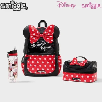 Подлинная Австралия Smiggle Disney Minnie Mouse Детская Студенческая Школьная Сумка Канцелярские Принадлежности Подарочная Коробка Кошелек Сумка Для Ланча Рюкзак Подарок