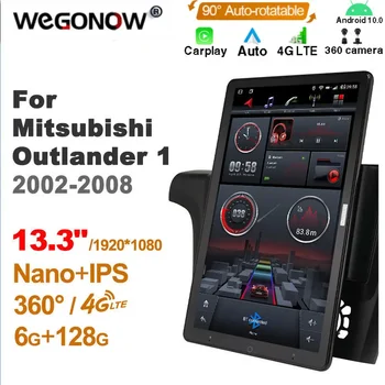 Android10.0 Собственное автомобильное радио Auto для Mitsubishi Outlander 1 2002-2008 с 13,3 