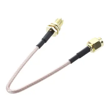 SMA женский SMA мужской F / M кабель для подключения антенны, адаптер черный + золото