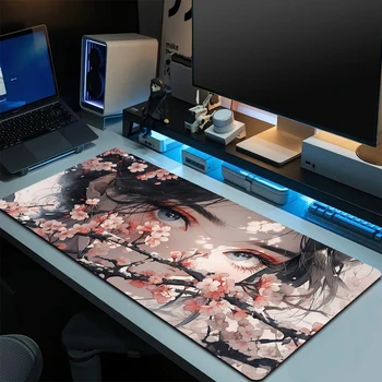 AI Arts Красочный игровой коврик для мыши HD Печатные накладки для клавиатуры Резиновый Большой Коврик для мыши Gamer XXL Украшение рабочего стола Anime Girls Deskmat